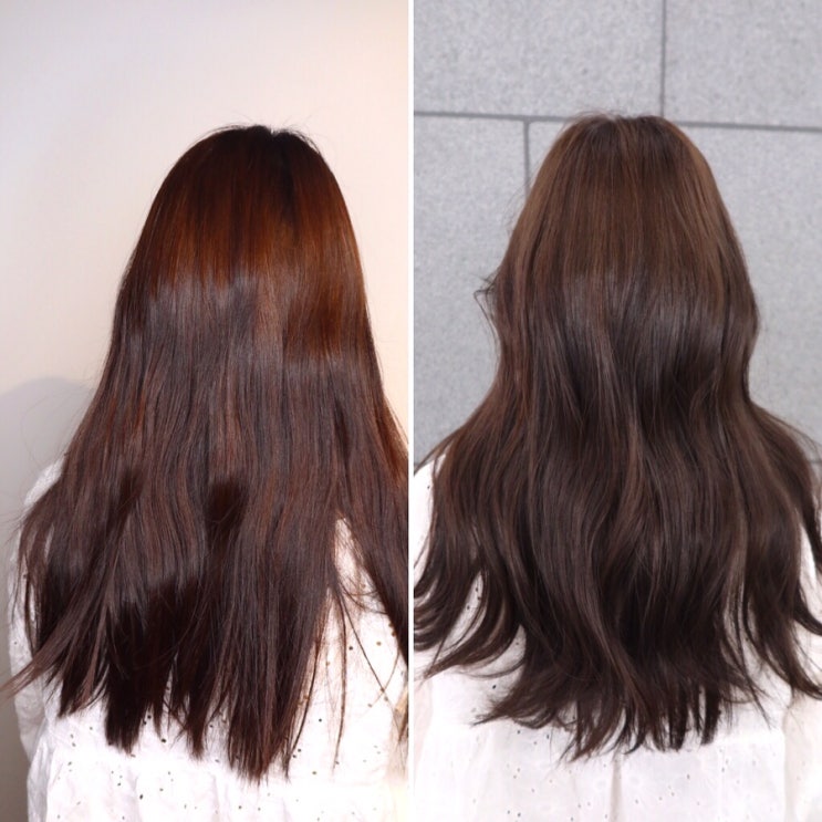  [판교 미용실/분당 미용실] 준오헤어 판교알파돔시티점:-: 진아 디자이너 추천! 자연스러운 애쉬브라운 염색 후기