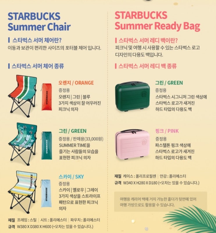  스타벅스 파트너의 2020 여름 이프리퀀시 참여방법 (서머체어, 서머레디백)