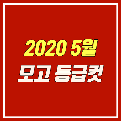 2020 4월 모의고사 등급컷 (고3, 회사별 비교)