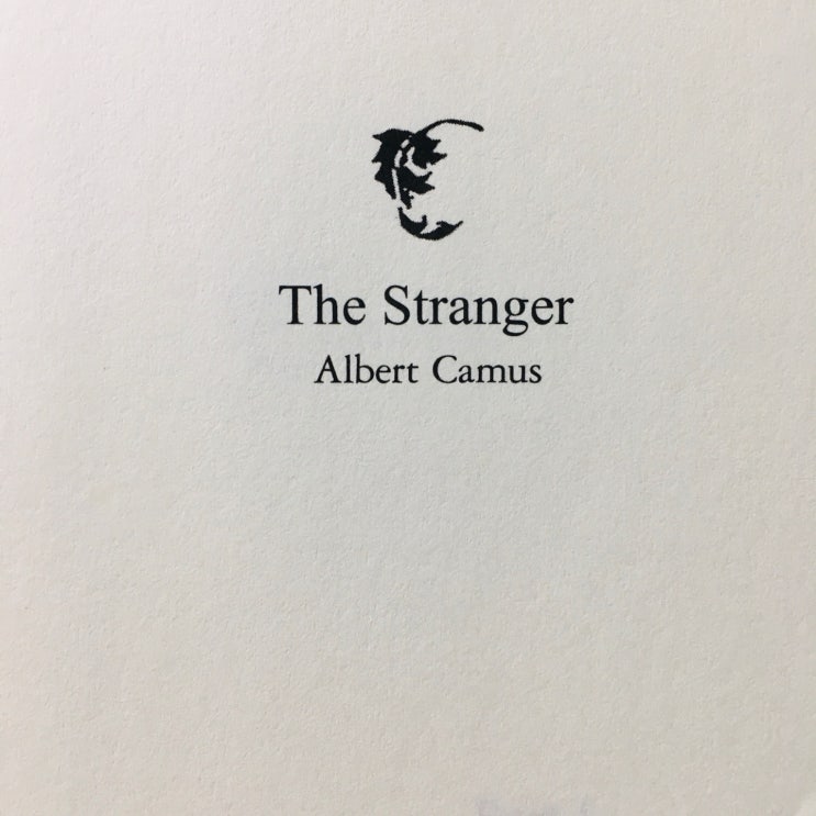  The Stranger-Albert Camus -하루20분 영고전필사7