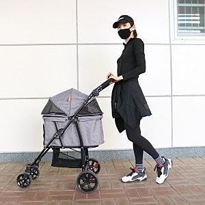 강아지 유모차 크로노 디럭스 내돈내산 애견 개모차 사용기