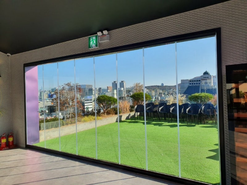 유리폴딩도어로 특별한 디자인과 공간활용!