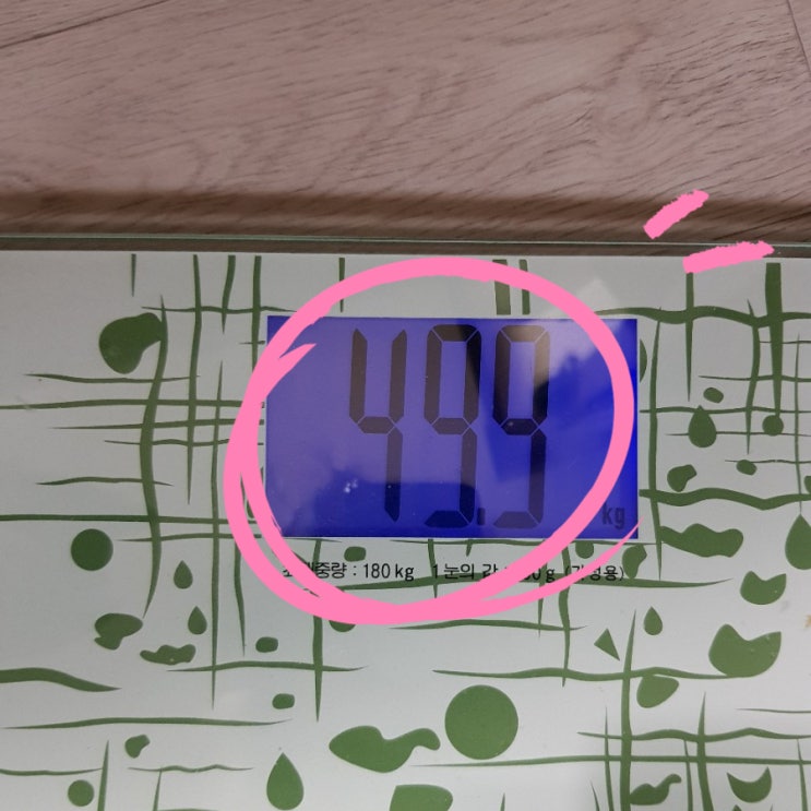  드디어 첫 49.9kg 다이어트 일기 마지막