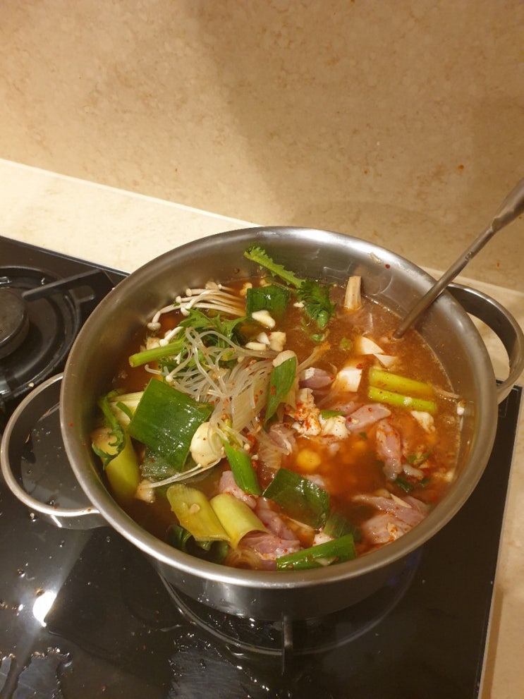  김천 덕곡동 와촌식육식당 덕곡점 돼지찌개 포장후기