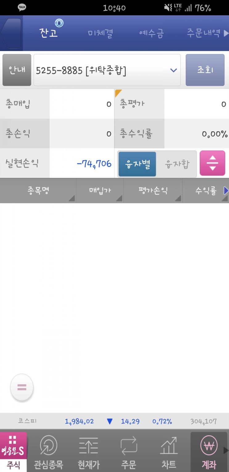  5월 22일 금요일 - 10시 반에 모든 종목 전량매도