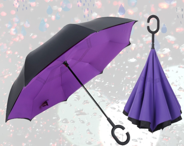 거꾸로접히는우산 거꾸로펴지는우산 골프우산 양손이자유로운 우산
