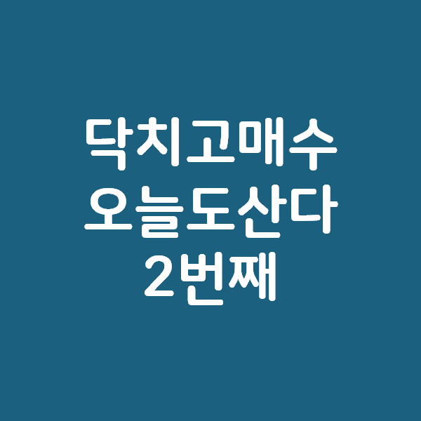  5만원의 주식 과소비를 통해 소확행을 느껴보자 - 오늘도 풀매수각