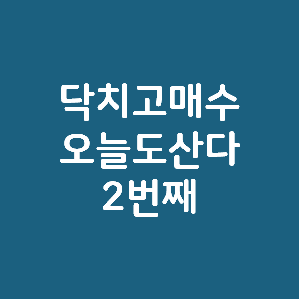 5만원의 주식 과소비를 통해 소확행을 느껴보자 - 오늘도 풀매수각