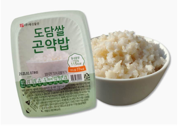  삼시세끼 쌀밥 먹으면서 다이어트 하기! 도담쌀 곤약밥 냠냠 >_<
