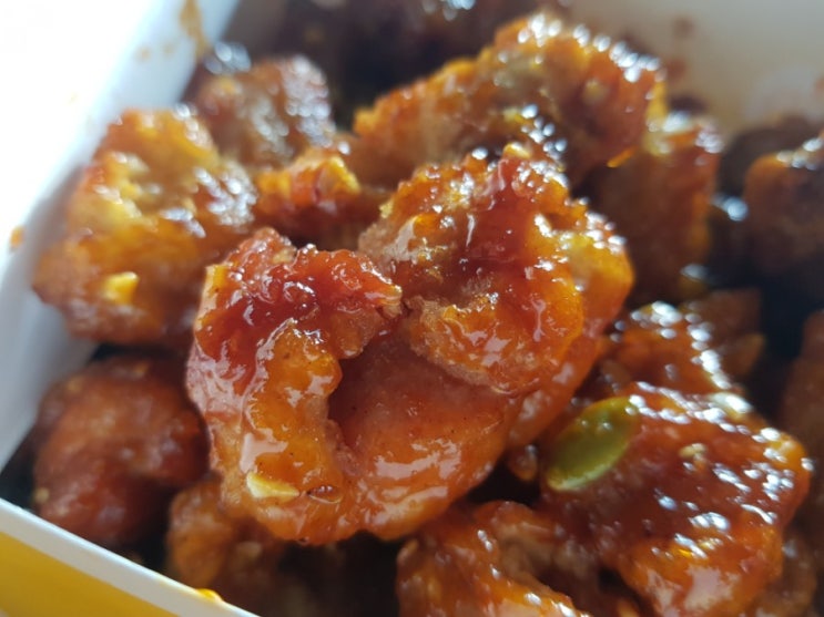  세종전통시장 오곡 닭강정 매운맛 간장맛