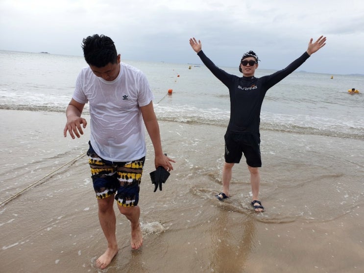  친구들과 바람쐬러,, 바닷가!with 트로트가수 지원이