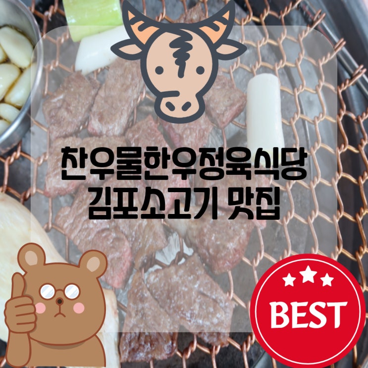  제대로된 김포소고기 먹으려면 찬우물한우정육식당가야지, 김포고기맛집 발견한 썰