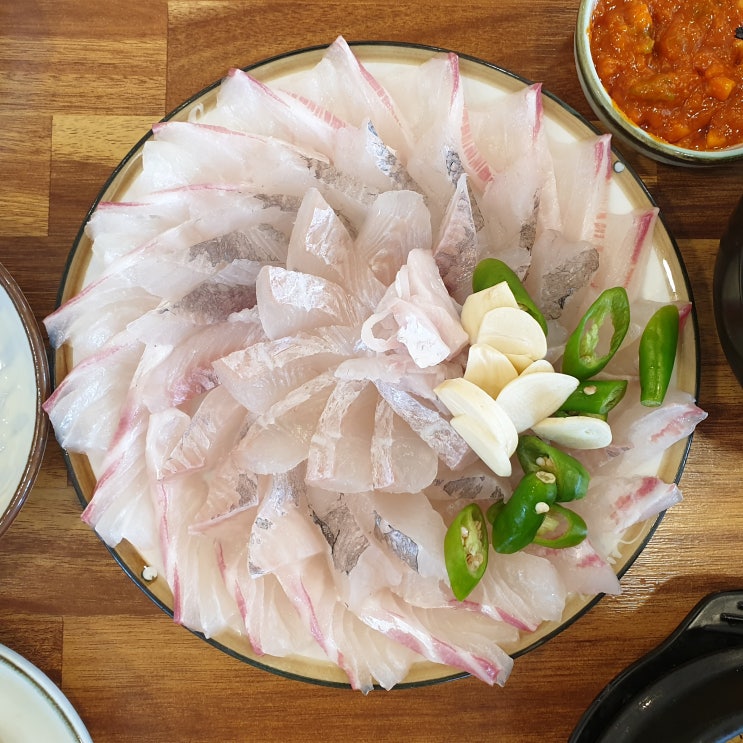  대구 서구 평리동 맛집 "대박회수산" 참돔모듬회(참돔+광어+우럭)