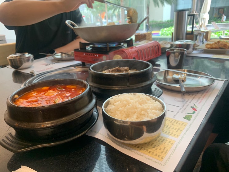 순두부찌개+뚝배기불고기 1인 투메뉴 쌉가능 랜드마크 한식집 밥선생 2020-05-24