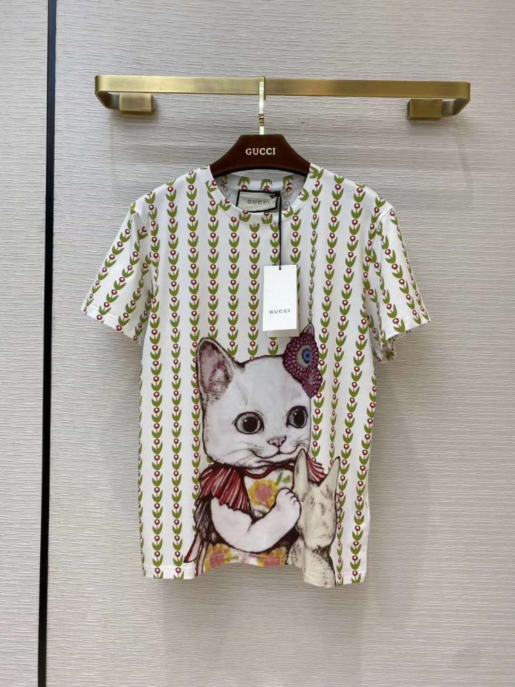  20SS 구찌 고양이 반팔 티셔츠