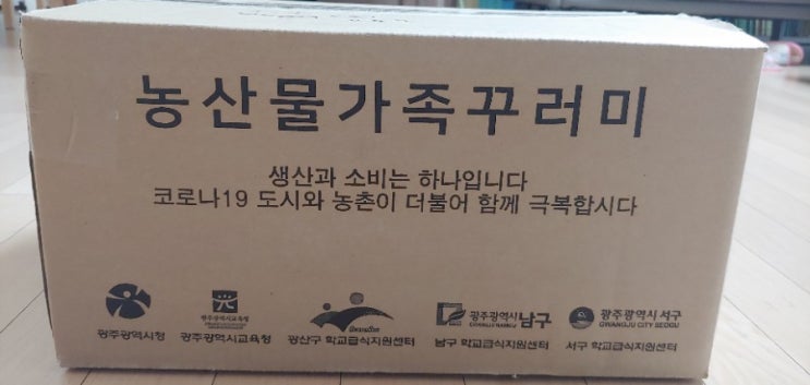  광주 북구 초등 농산물 꾸러미