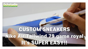 정말 간단한 신발커스텀! 나이키 에어 테일윈드 79 nike air tailwind 79 game royal super easy custom