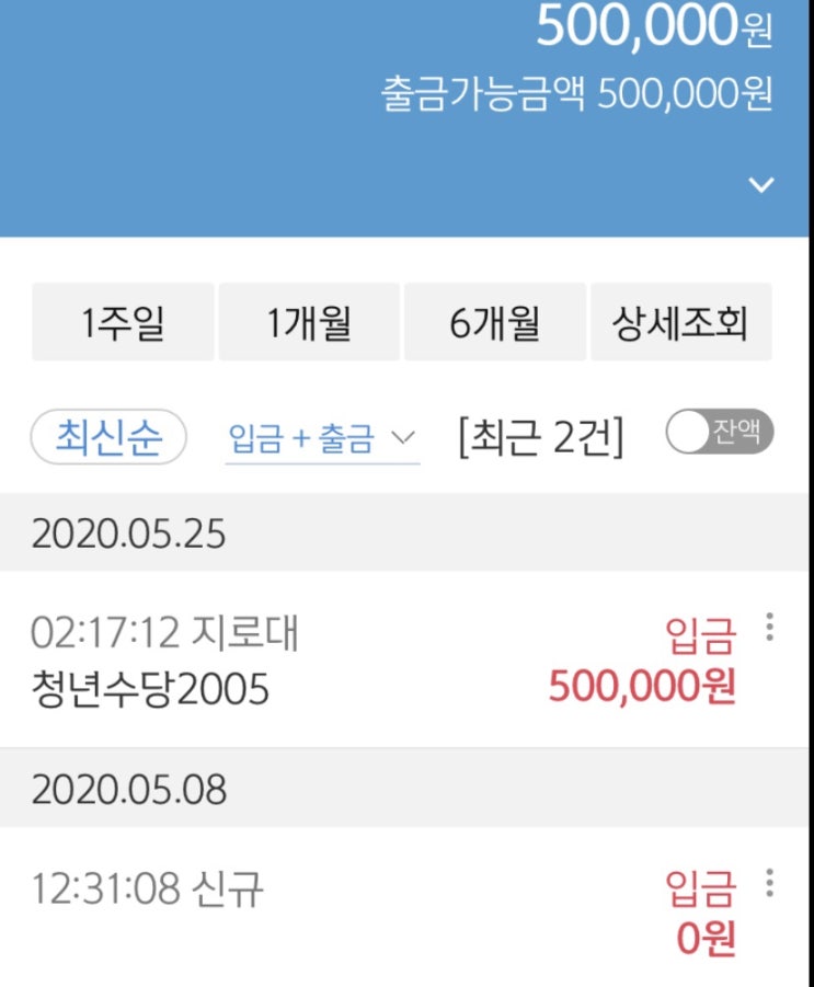  서울시 청년수당 입금 후기 및 현금 사용, 잔액이월 Q&A