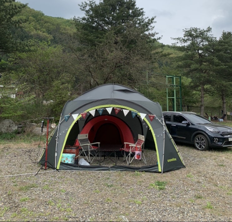  스노우라인 라운드하우스 들고 다녀온 캠핑! 남양주 우리마을 캠핑장 추천