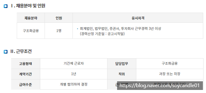  [채용][IBK기업은행] 전문계약직(구조화금융 전문인력) 채용공고