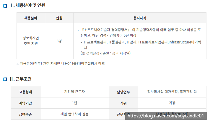  [채용][IBK기업은행] 전문계약직(정보화사업 추진 지원) 채용공고