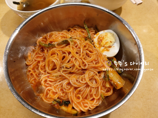  불광동 제일시장 비빔국수, 멸치국수, 순대  만원의 행복