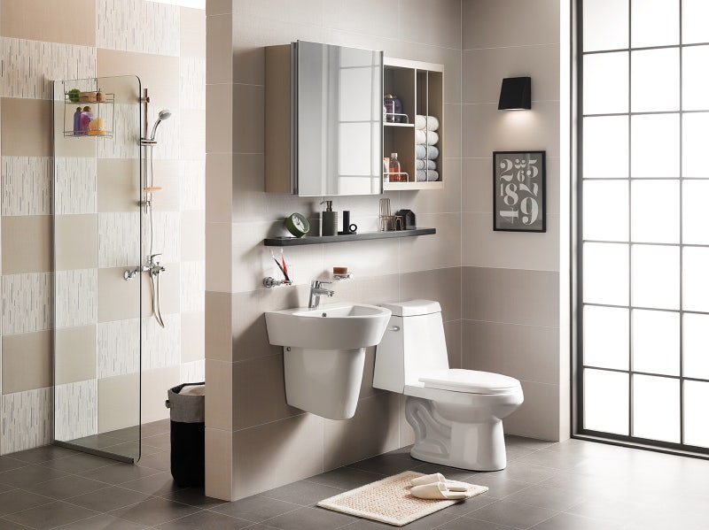 매력적인 아주 작은 욕실