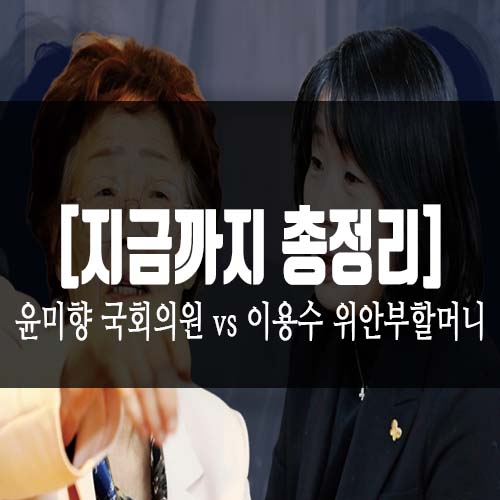  [지금까지 총정리] 정의기억연대 정의연 윤미향, 이용수 위안부 할머니 기자회견