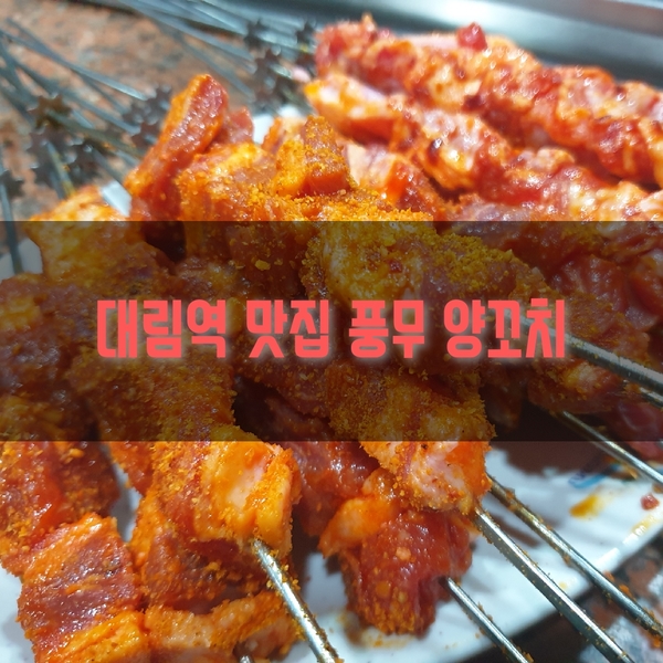  [구로맛] 풍무 양꼬치 / 대림역맛집