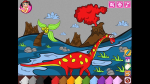색칠놀이공룡 색칠하기 (Dinosaur coloring page)왕자와공주 색칠놀이공룡 색칠하기 (Dinosaur coloring page)왕자와공주