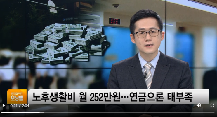 퇴직자 생활비 월 252만원…연금 노후대비 ‘어불성설’ / SBSCNBC 퇴직자 생활비 월 252만원…연금 노후대비 ‘어불성설’ / SBSCNBC