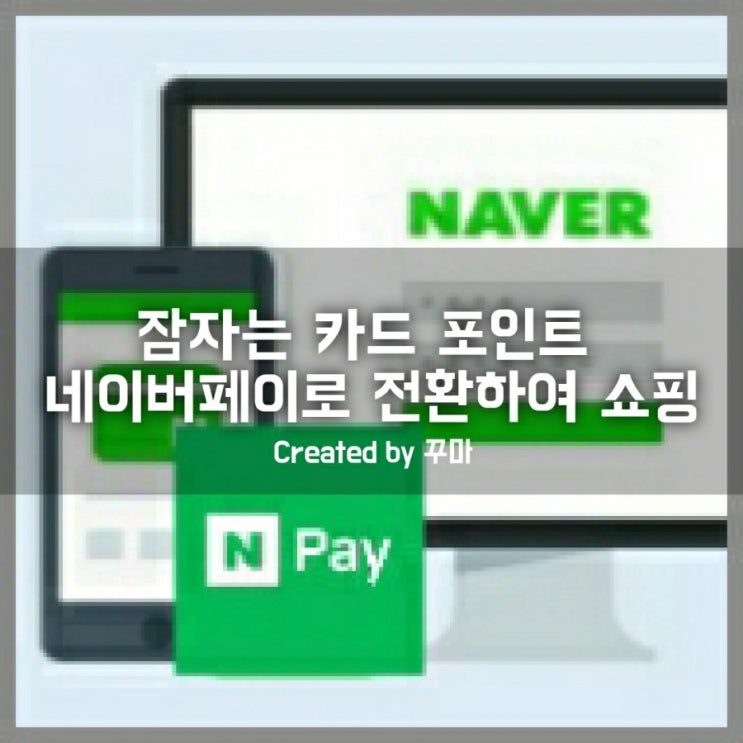  잠자는 카드 포인트 네이버페이로 전환하여 사용하는 방법과 쇼핑 팁