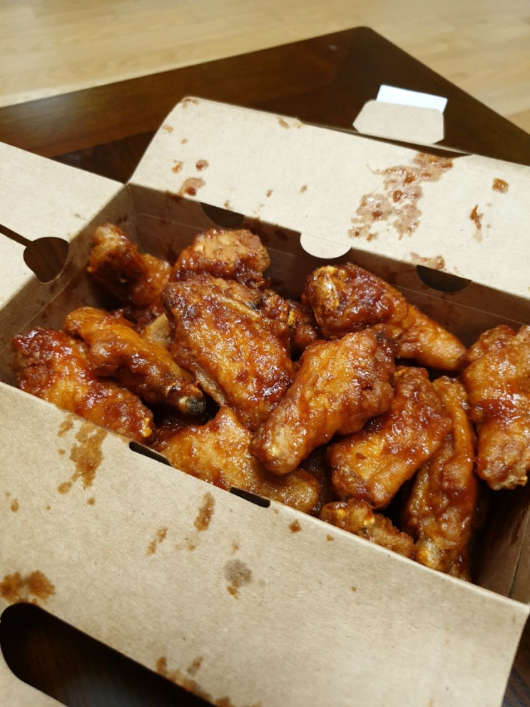  김천혁신도시 율곡동 교촌치킨 레드윙 배달후기
