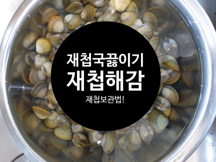 재첩국 끓이기 완전 간단! 재첩해감과 보관법까지 한번에 큐~