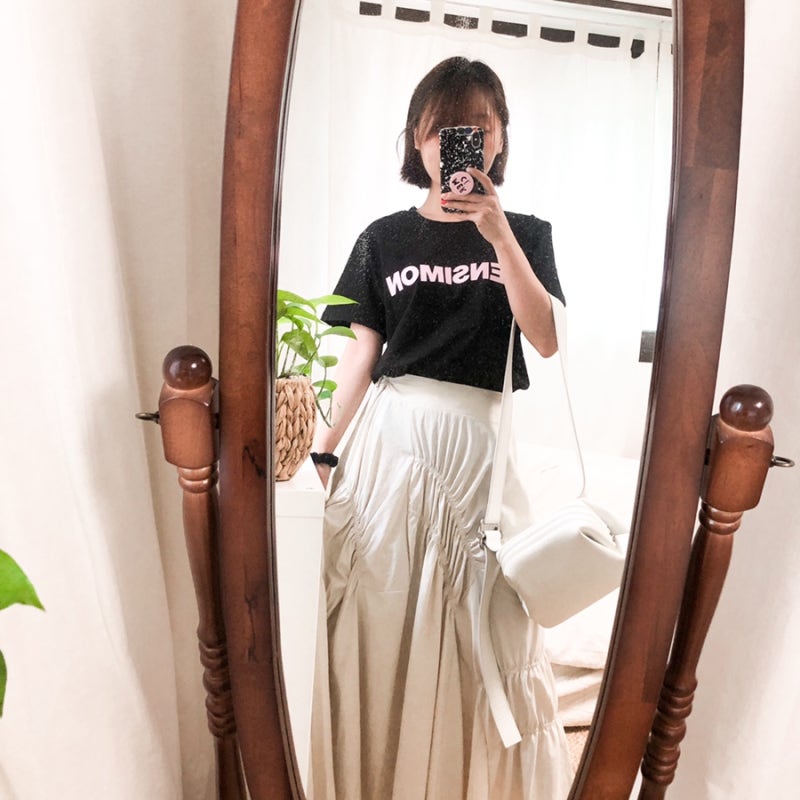 [벤시몽 티셔츠] 우먼티셔츠 리뷰 (키작녀 코디 ootd)