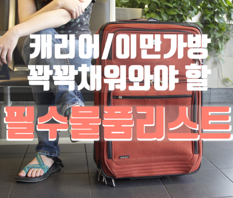 해외살이준비 #4-여해용캐리어/이민가방에 채워야 할 물품 리스트 vs. 필요없는 물품 리스트