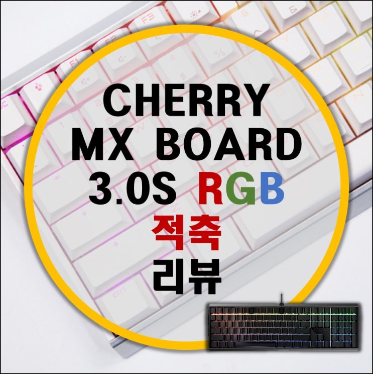 CHERRY 체리 기계식 키보드 MX BOARD 3.0S RGB 적축 리뷰