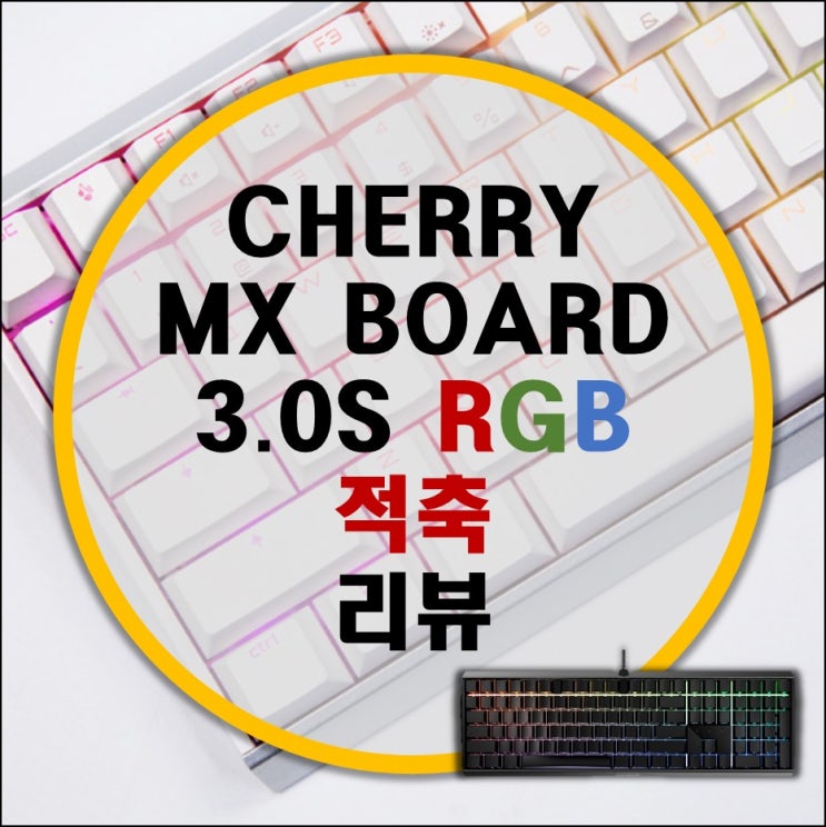 CHERRY 체리 기계식 키보드 MX BOARD 3.0S RGB 적축 리뷰 CHERRY 체리 기계식 키보드 MX BOARD 3.0S RGB 적축 리뷰