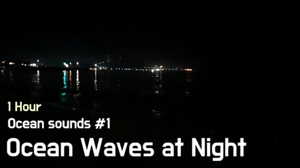 Ocean Sounds #1. 밤바다 파도소리 | 수면, 안정, 공부, 명상 | 1 Hour Ocean Sounds #1. 밤바다 파도소리 | 수면, 안정, 공부, 명상 | 1 Hour