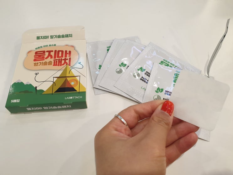 모기 퇴치기 벌레퇴치하는 패치 산 모기 빠이 등산갈때 꿀템!