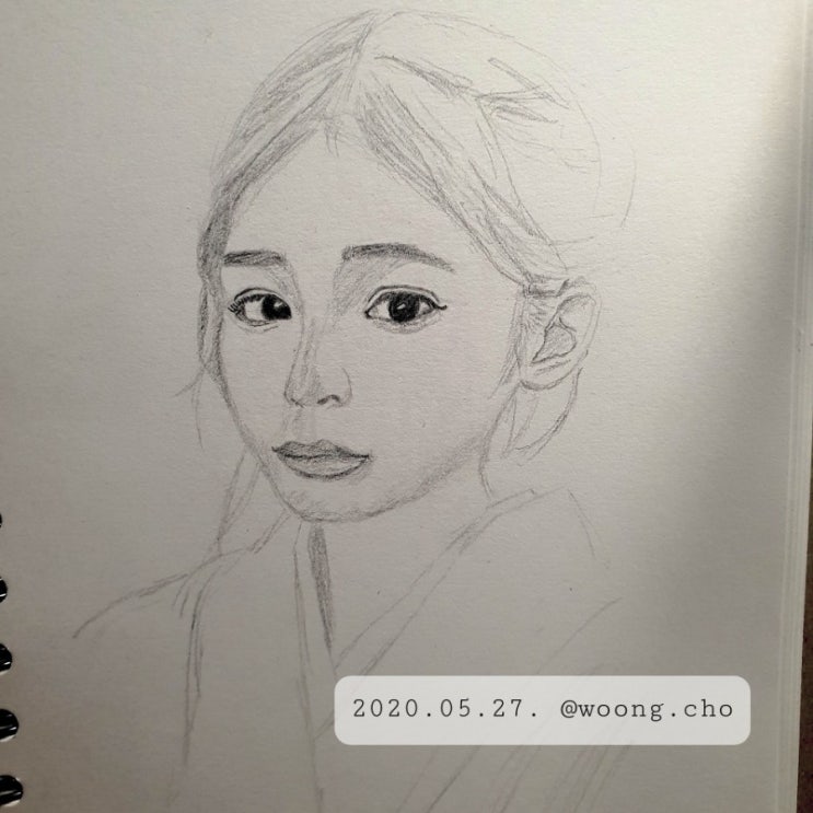  2020.05.27. drawing practice girl woman face