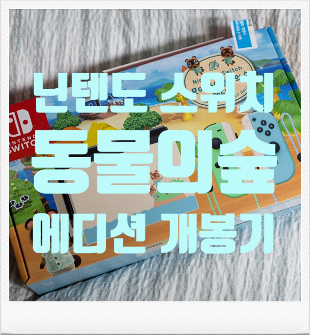  [개봉기] 닌텐도 스위치 모동숲 에디션 간단 구매 후기 :D