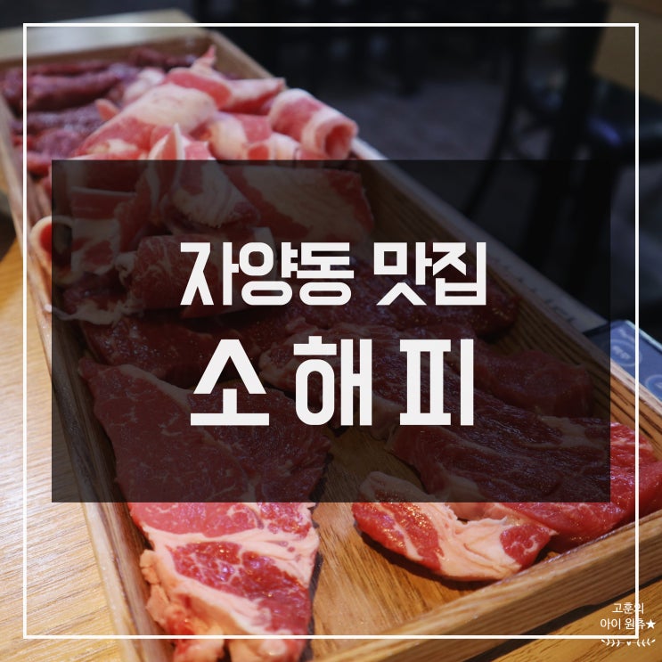  [자양동 소고기 맛집] 회식하기 좋은 건대 소해피