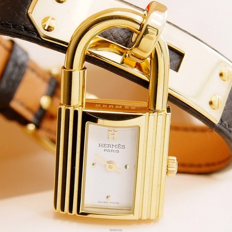 에르메스 캘리 20mm 자물쇠 시계 쿼츠 여성용 시계