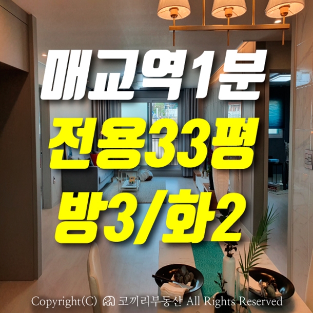  매교역 신축빌라 초역세권 오피스텔 전용33평 첫입주 현장