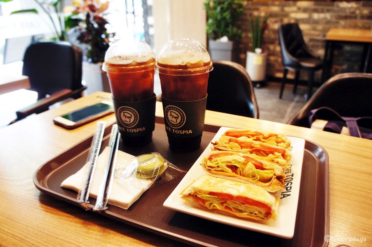  정발산 카페토스피아 일산 I-SPACE점 샌드위치 맛집이넹