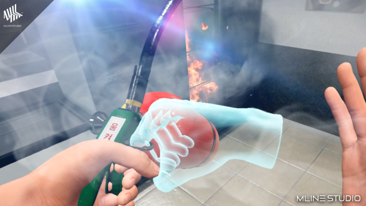  화재 대피요령 교육을 위한 화재사고 VR안전체험
