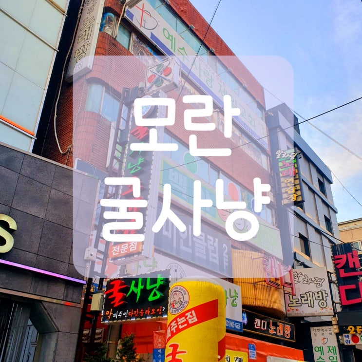   [성남/모란] 조개찜 맛집 굴사냥!