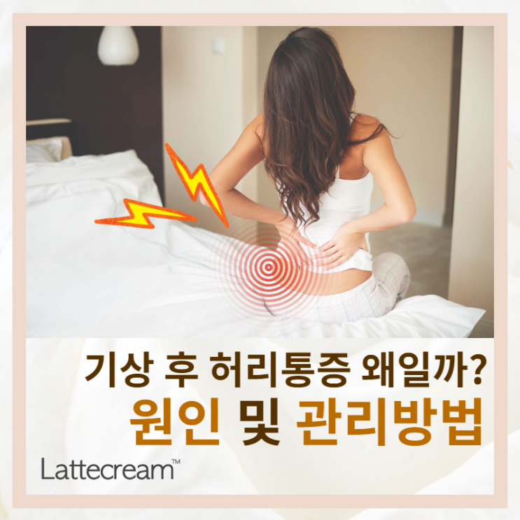  "자고 일어나면 허리가 아파요.." 허리통증 원인과 관리 방법!