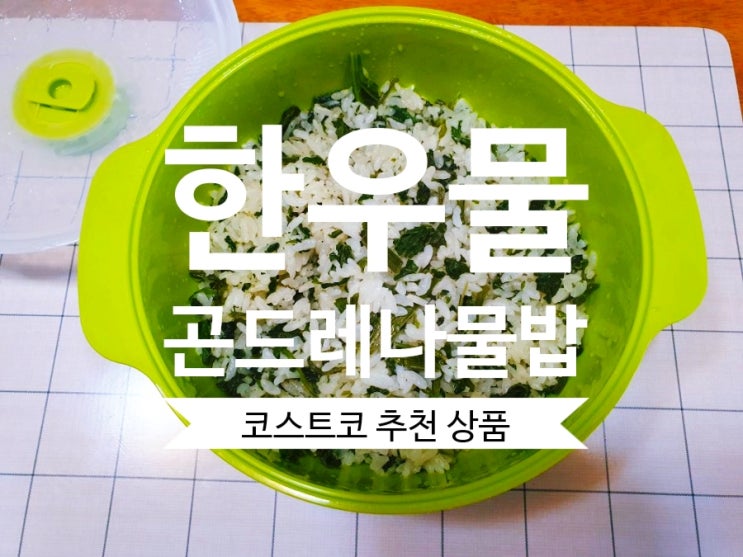  한우물 유기농 곤드레나물밥 코스트코 장보기 추천 상품~